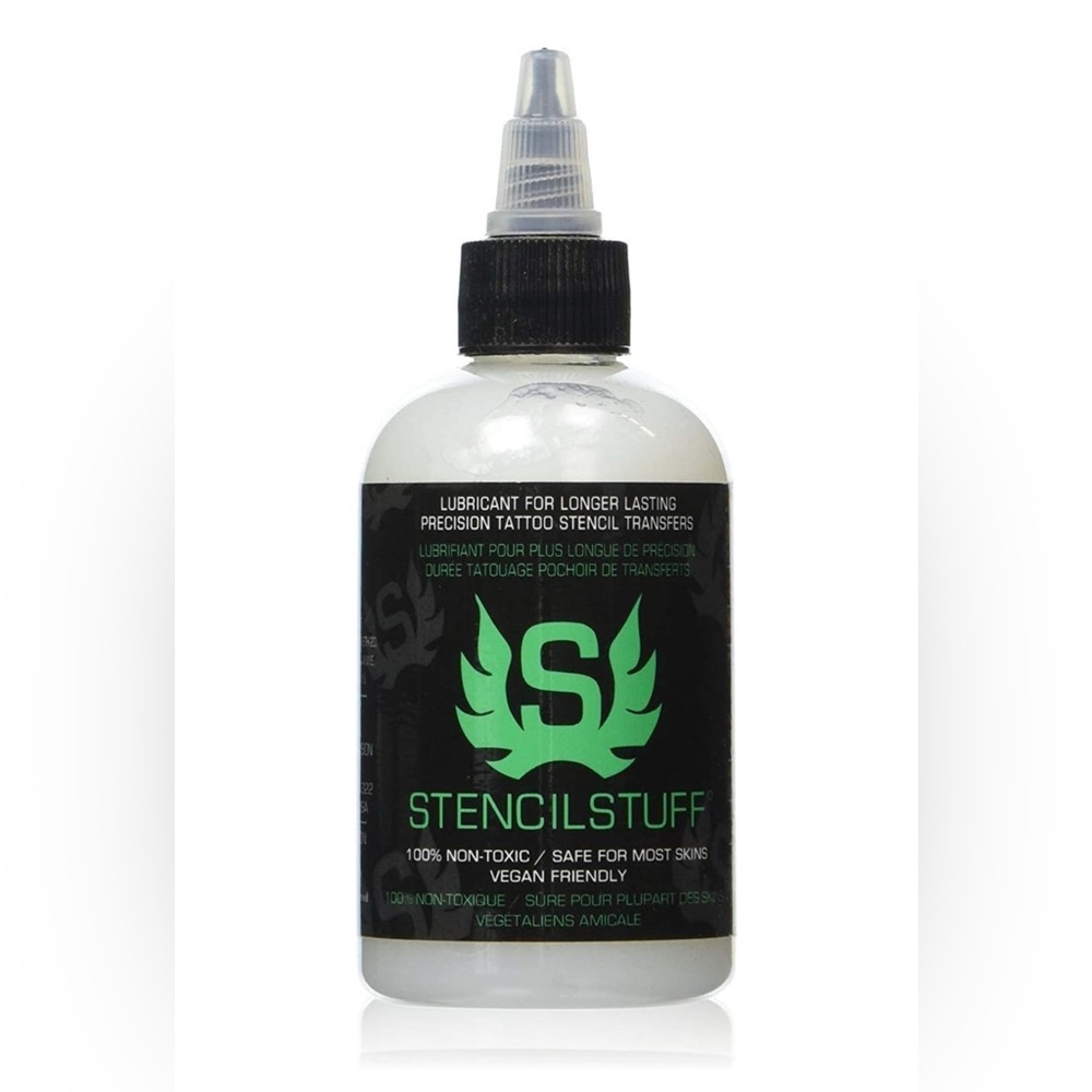 4oz Stencil Stuff Tattoo Thermal Transfer Solution Bottle Application